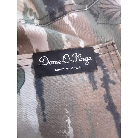 Dame-O-Flage Camo Floral Jacket Pants Set Vintage Made in USA - Picture 2 of 8